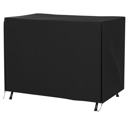Outsunny hoes voor tuinschommel, beschermhoes voor Hollywood schommel, waterdichte hoes, 205 x 124 x 164 cm, zwart