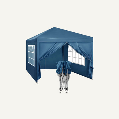 Easy up partytent 3x3m blauw