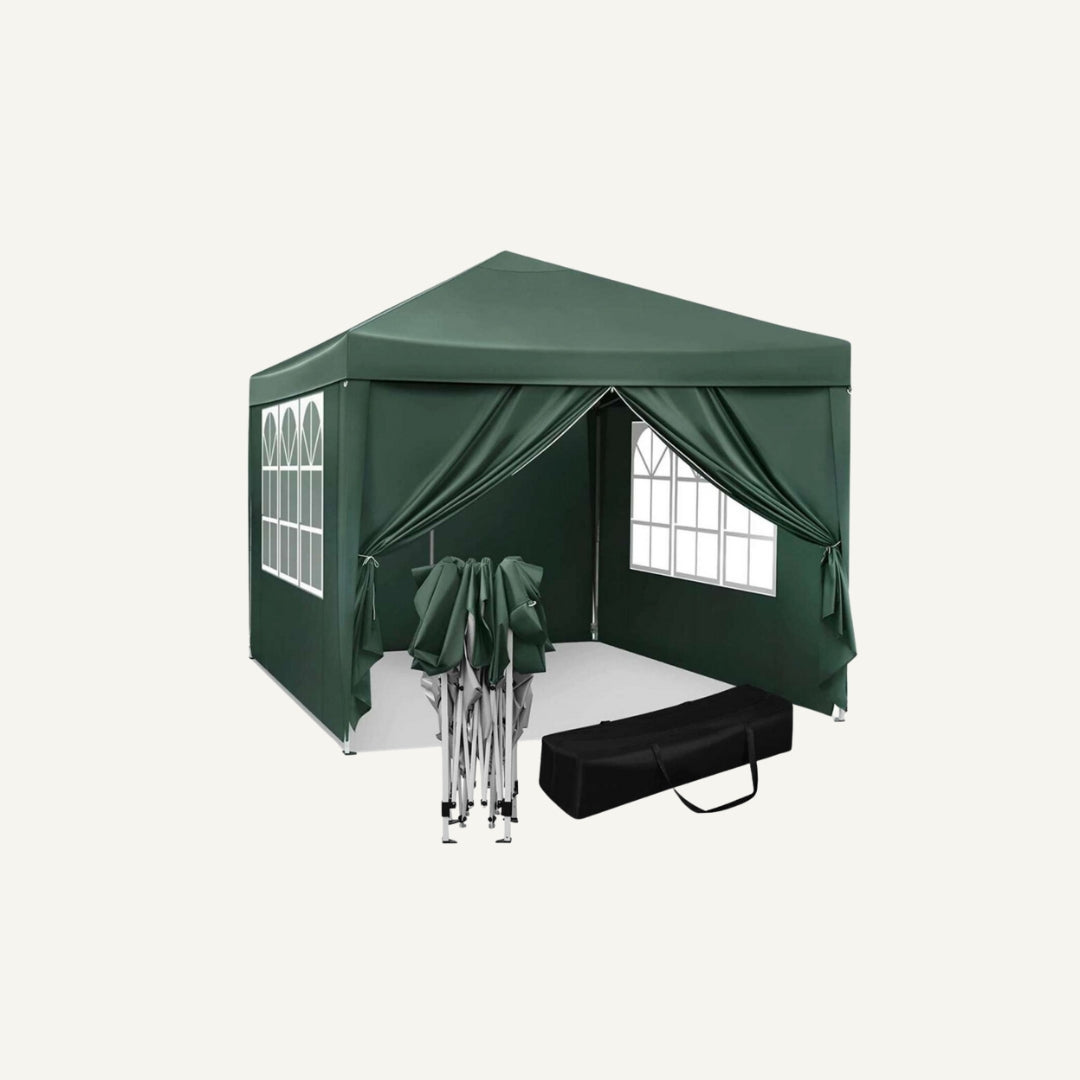 Easy up partytent 3x3m green