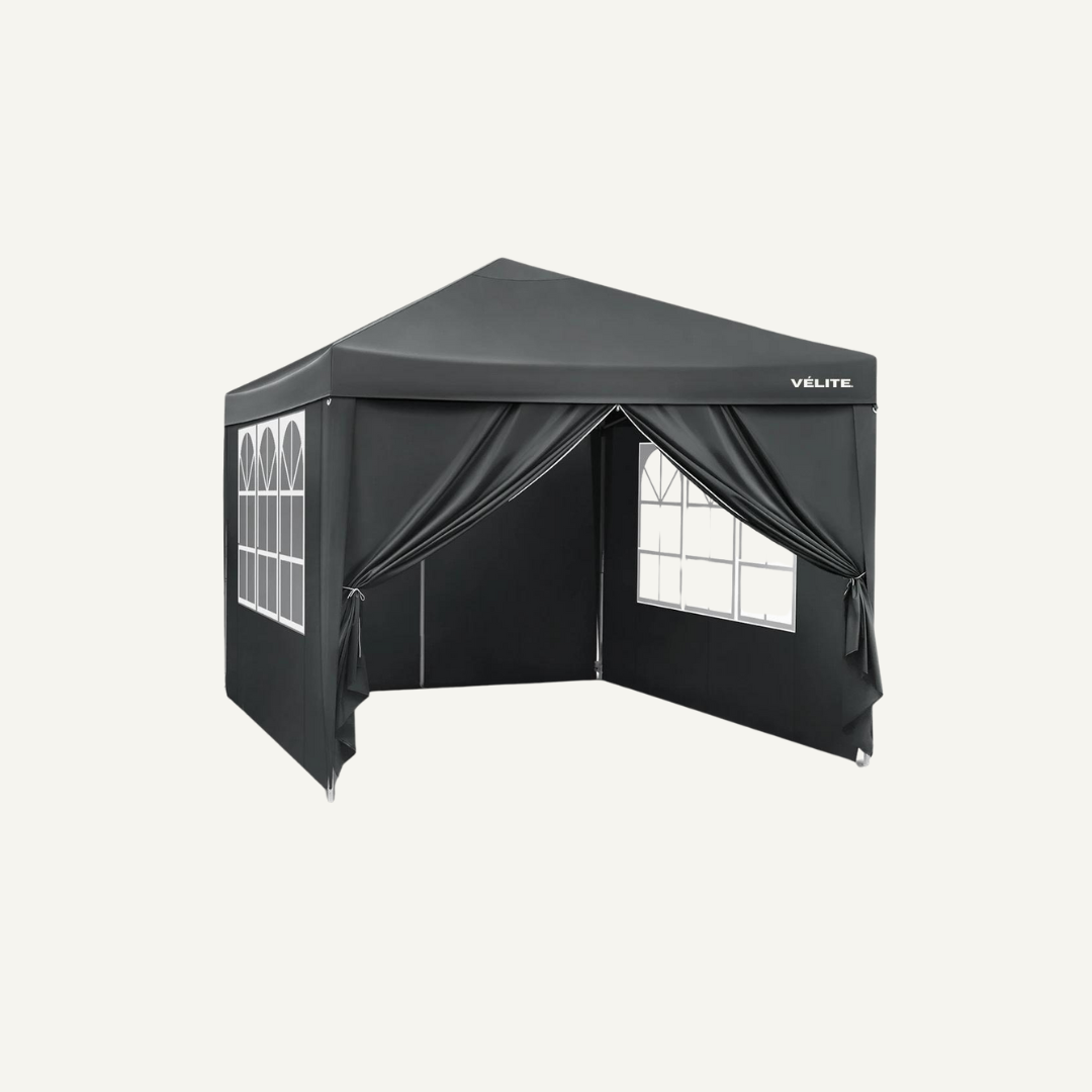 partytent 3x3 grijs - 800D waterdicht doek