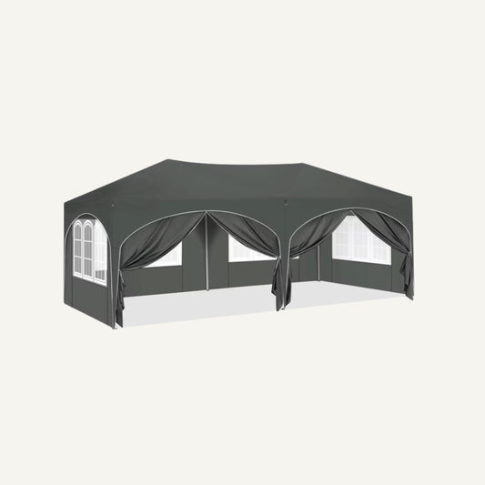 Easy up party tent 6x3m grey