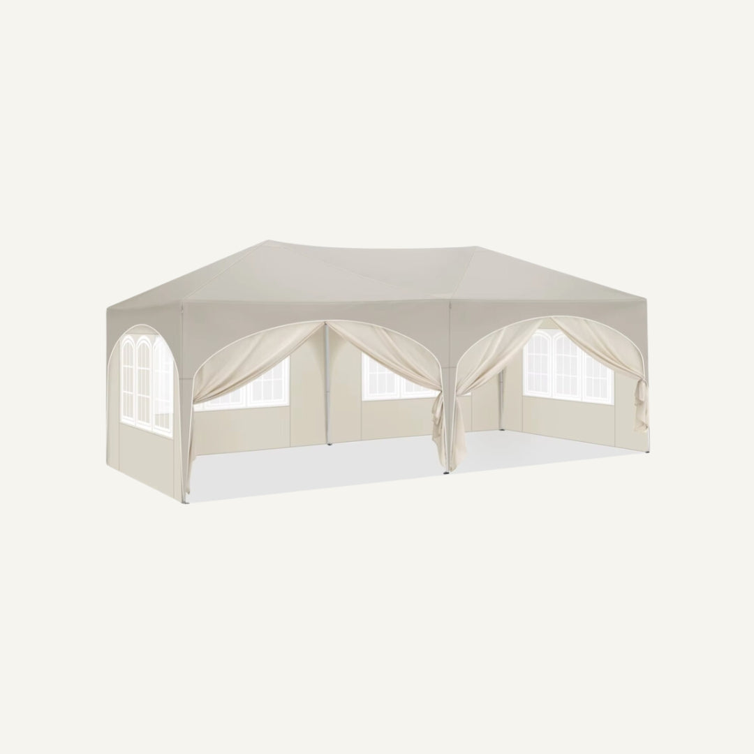 Easy up partytent 6x3m beige