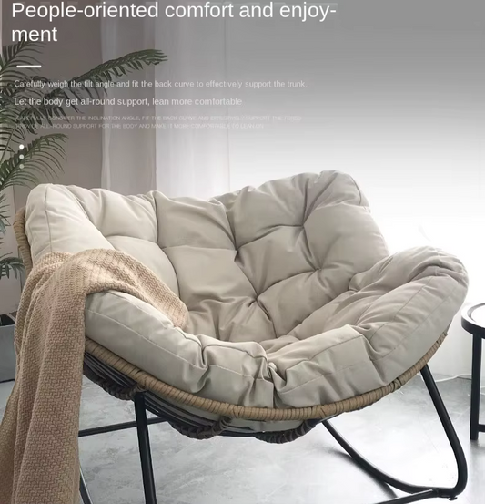 Light Gray Rocking Chair – Stylish, Comfortable &amp; Suitable for Indoors and Outdoors