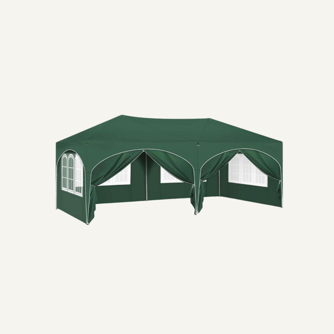 Easy up partytent 6x3m groen