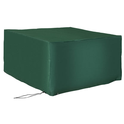Outsunny beschermhoes voor tuinmeubelen, 600D Oxford stof, groen, 135 x 135 x 75 cm