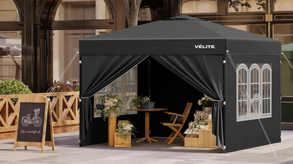 partytent 3x3 grijs - 800D waterdicht doek