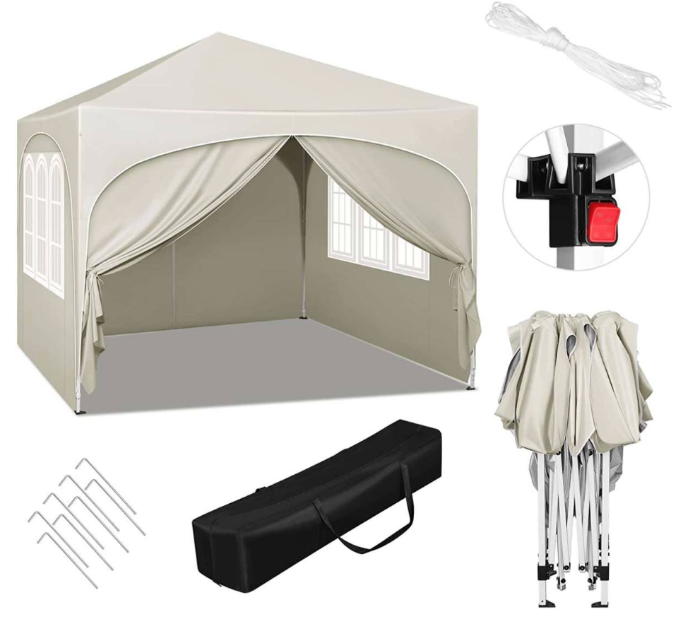 Easy up partytent 3x3m beige