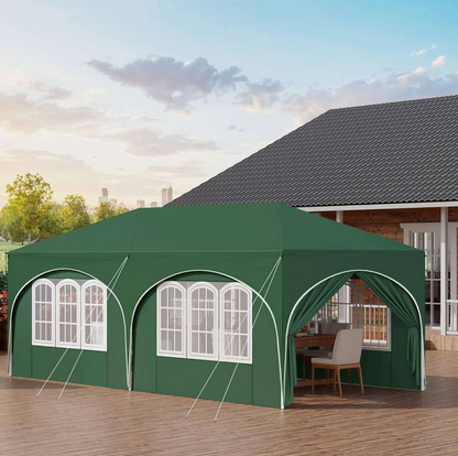 Easy up partytent 6x3m groen