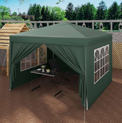 Easy up partytent 3x3m groen