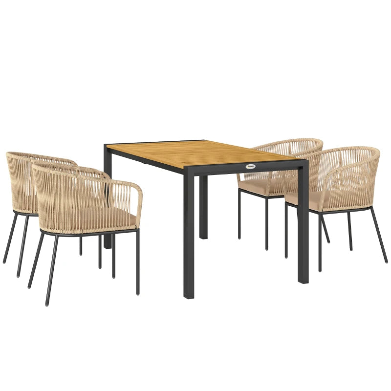 Outsunny 5-delig tuinmeubelset